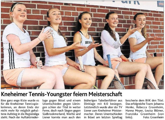 Aufstieg Tennis-Damen (MT 06.09.2018)
